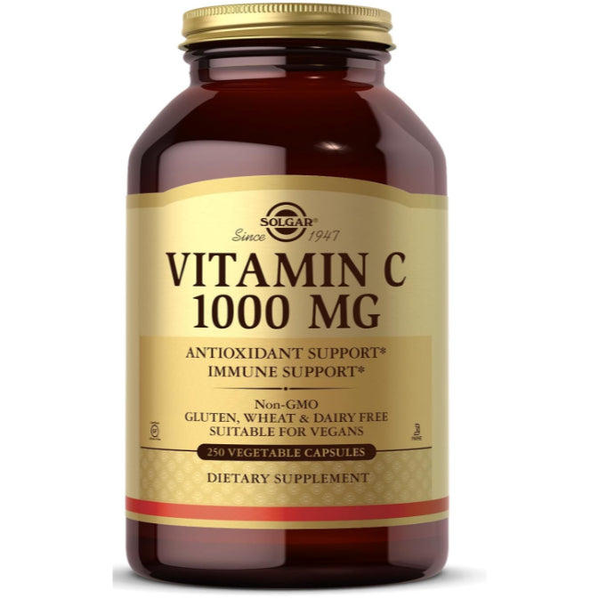 LowCostPh | Solgar, Vitamin C, 1,000 mg, 250vegcaps | Vitamin C with Rose Hips, 1,000 mg, 250 Tabs