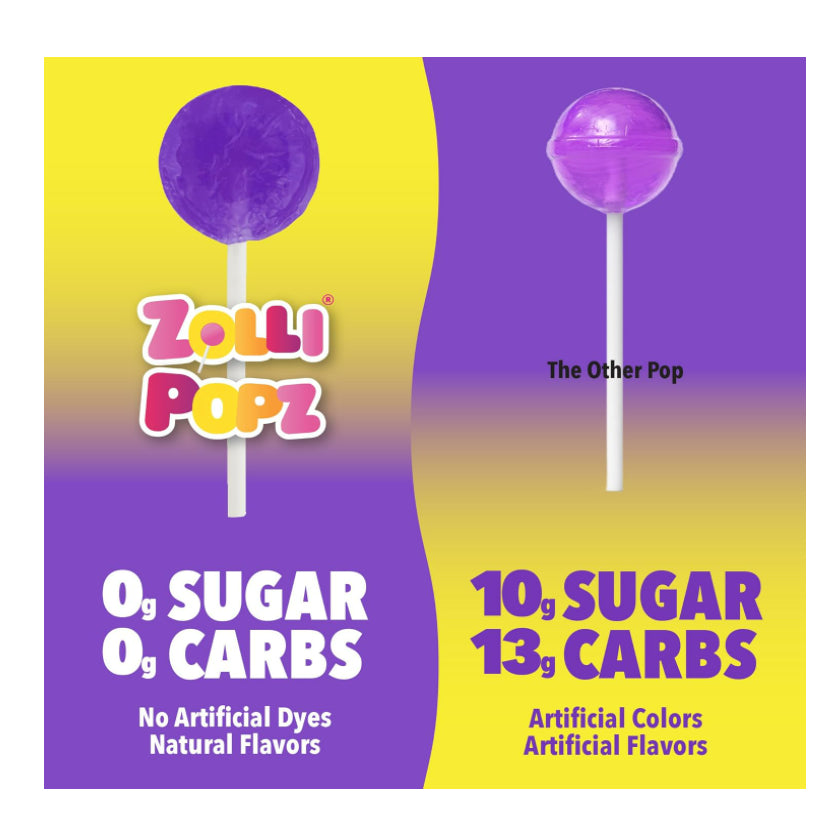 Low Cost PH | Zollipops The Clean Teeth Pops Strawberry, Orange, Raspberry, Cherry, Grape, Pineapple