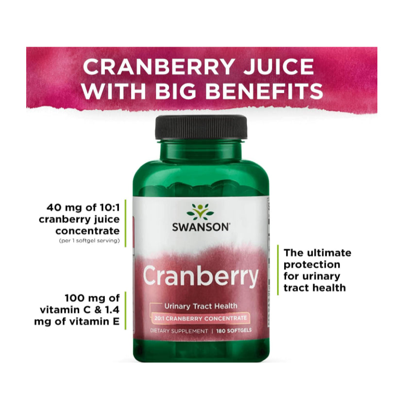 LowCostPh | Swanson, Cranberry, 180 Softgels