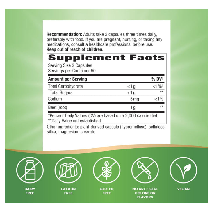 LowCost PH| Nature's Way Beet Root, Supports Antioxidant Pathways, Helps Neutralize Free Radical 100
