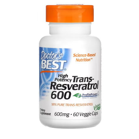 LowCost| Doctor's Best, Trans-Resveratrol with Resvinol, non-gmo, vegan, Gluten Free, 100mg|200mg