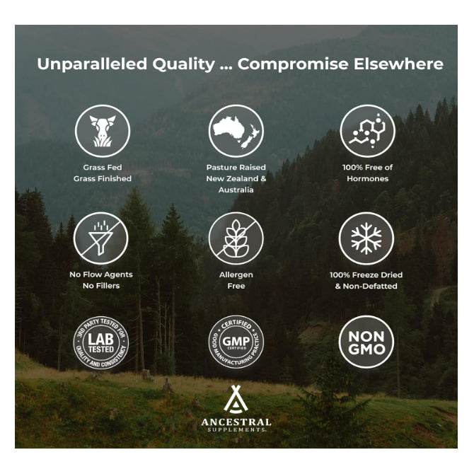 LowCost PH| Ancestral Supplements Grass Fed Beef Organ Supplement, Supports Whole Body Wellness with