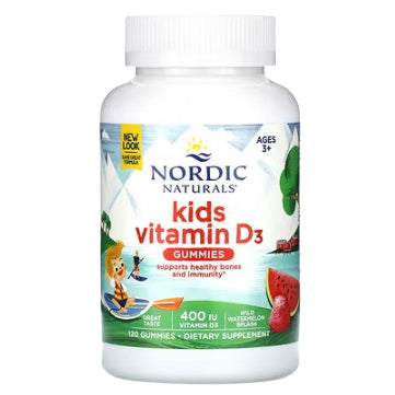 LowCostPh | Nordic Naturals, Vitamin D3 Gummies Kids, Wild Watermelon, 400 IU, D3 Gummies, 25 mcg