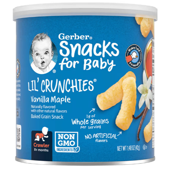 LowCostPH | Gerber, Lil' Crunchies, 8+ Months, Veggie Dip, Ranch, Garden Tomato, Apple Baby Snacks