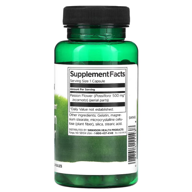 Swanson Ph | Swanson Full Spectrum Passion Flower, Lemon Balm, Lavender Flower, Stress Support