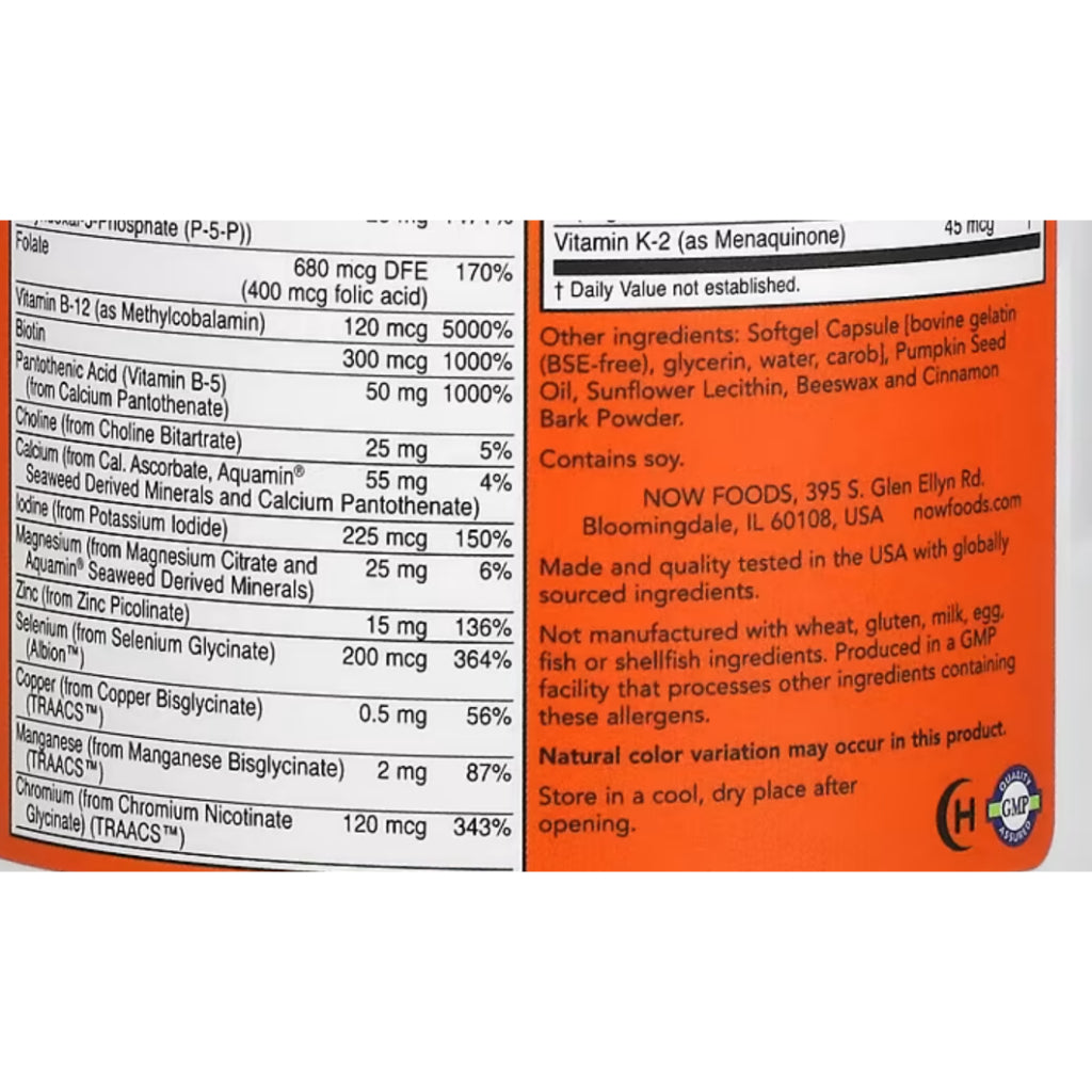 LowCostPh | NOW Foods, ADAM, Superior Men's Multi, 90 Softgels,Gentler and Easier to Swallow