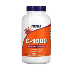 LowCostPh | NOW Foods, C-1000, C-500 with RoseHips | C-500, Calcium Ascorbate-C, 250 Capsules