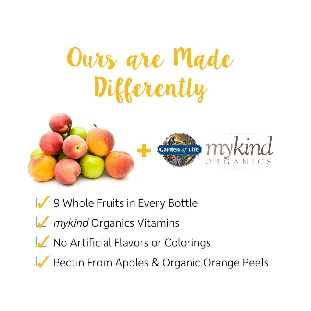 LowCostPH| Garden of Life, MyKind Organics, Kids Multi, Organic Fruit Flavor, 120 Vegan Gummy Bears