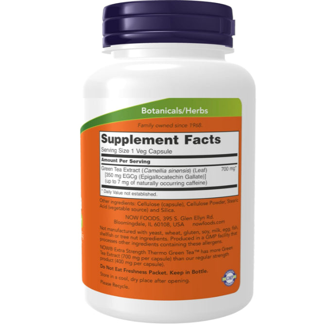 LowCostPH| NOW Foods, Thermo Green Tea, Extra Strength, 90 Veg Capsules