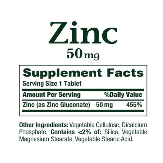 LowCostPh | Nature's Bounty, Zinc, 50 mg, 200 Tablets |  for Immune System Support