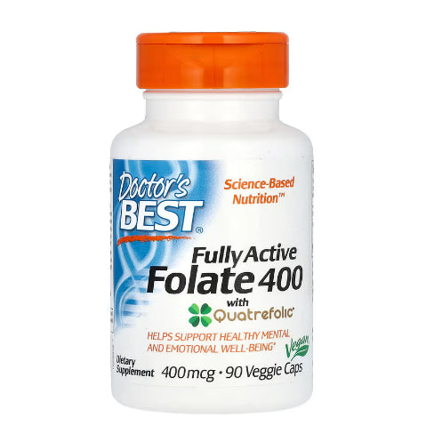 LowCostPH| Doctor's Best Fully Active Folate with Quatrefolic NonGMO Vegan Gluten Free 400 mcg