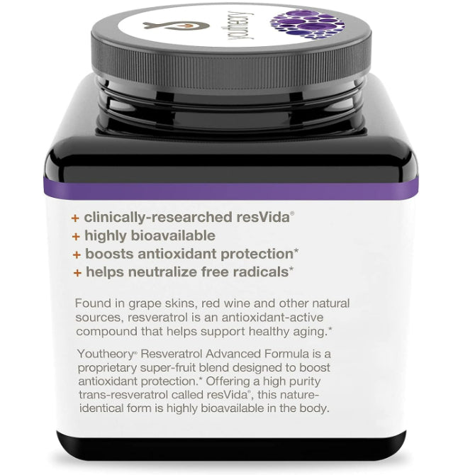 LowCostPH| Youtheory, Resveratrol, 160 Tablets