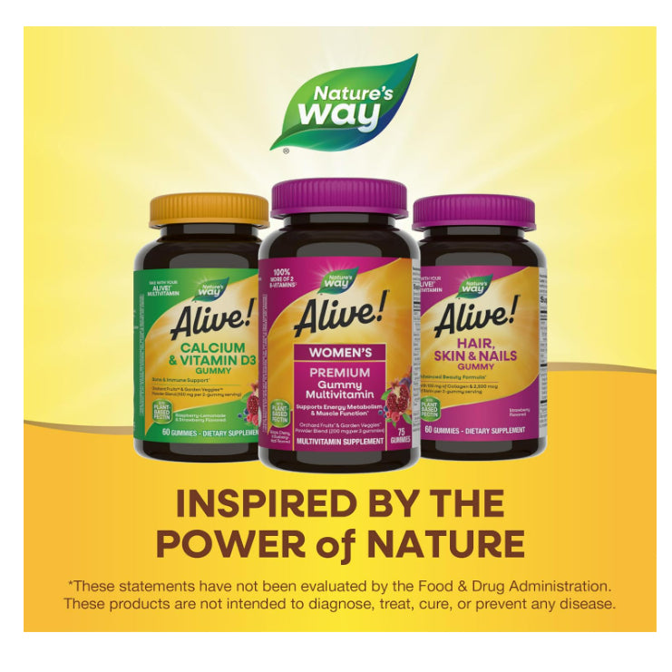 LowCostPh | Nature’s Way Alive! Premium Women’s Gummy Multivitamin, Supports Energy & Metabolism