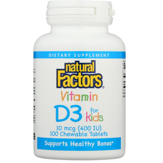 LowCost PH| Natural Factors, Vitamin D3 400 IU, Supports Strong Bones, Teeth and Immune Function.
