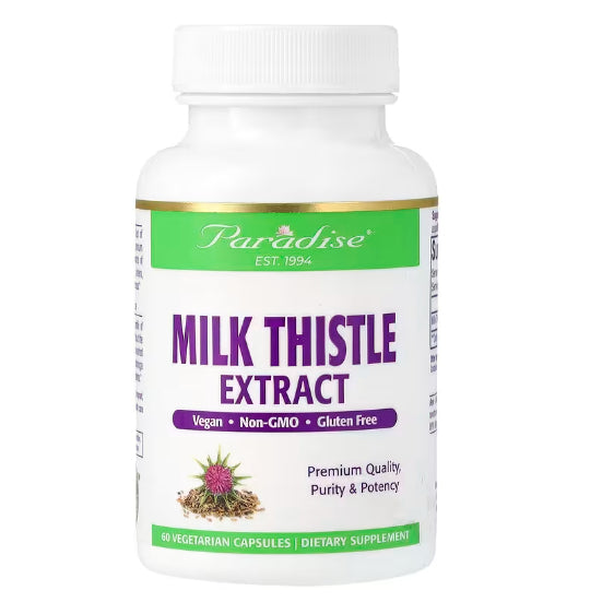LowCostPh | Paradise Herbs, Milk Thistle Extract, 60 | 120 VegCap, Premium Quality, Purity & Potency
