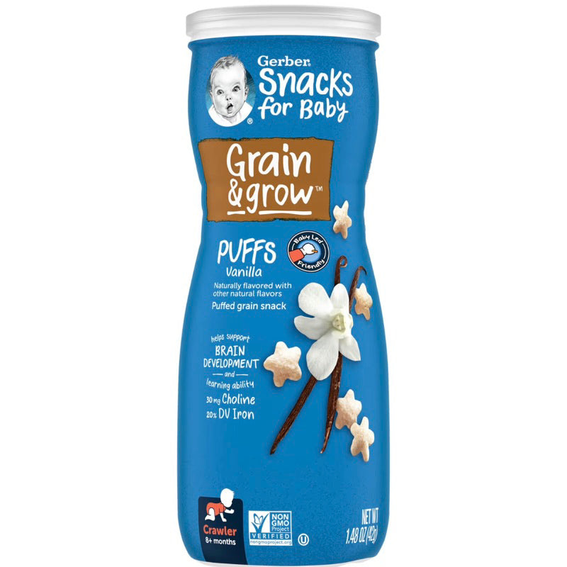 Low Cost PH | Happy Baby Puffs Organic Gluten Free Nutrient Rich Snacks Vitamins C & E Choline
