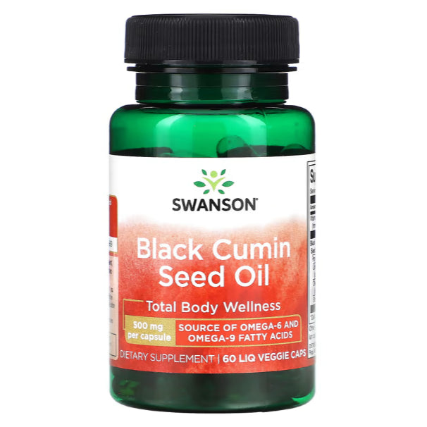 SwansonPh | Swanson, Black Cumin Seed Oil, 500 mg, 60 Liq Veggie Caps, Supports Immune Health
