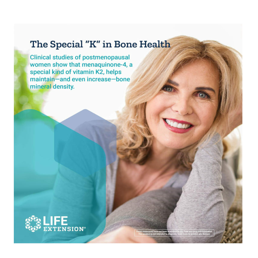 LowCostPH| Life Extension Mega Vitamin K2 High Potency for Strong Bones Daily Vitamin K2 Supplement