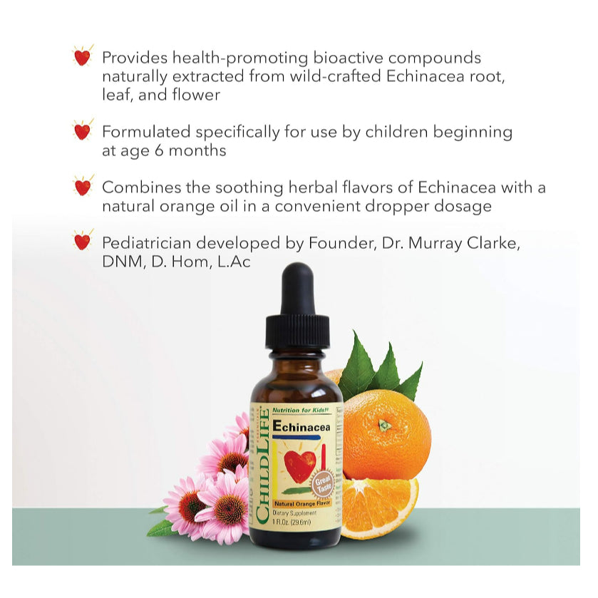 LowCOstPH| ChildLife Essentials, Essentials, Echinacea, Natural Orange, 1 fl oz (30 ml)