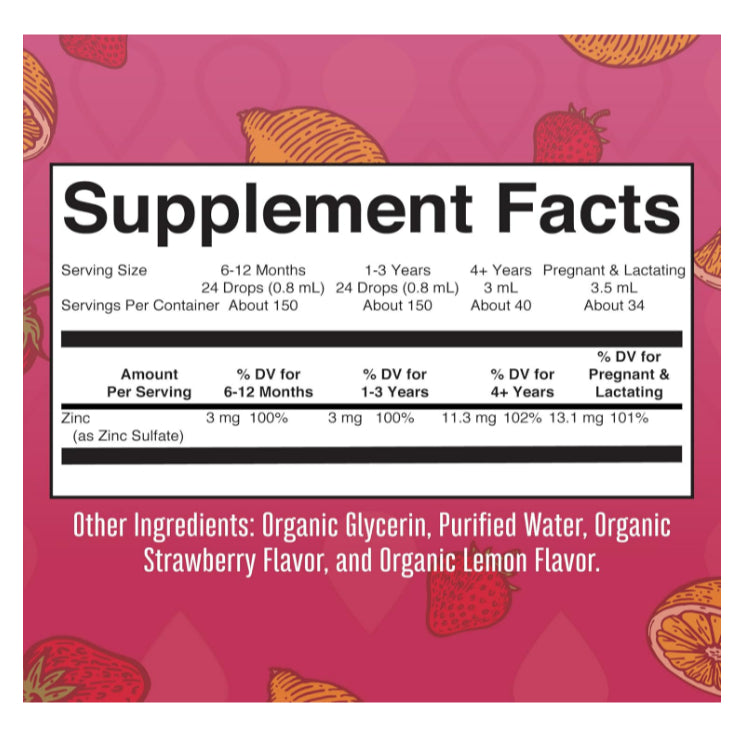 LowCostPH| MaryRuth's, Organic Ionic Zinc Liquid Drops, Strawberry Lemon, 4 fl oz (120 ml) 6mos+