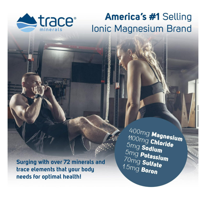 LowCostPH| Trace Minerals ®, Low Sodium Mega-Mag, 400 mg, 4 fl oz (118 ml)