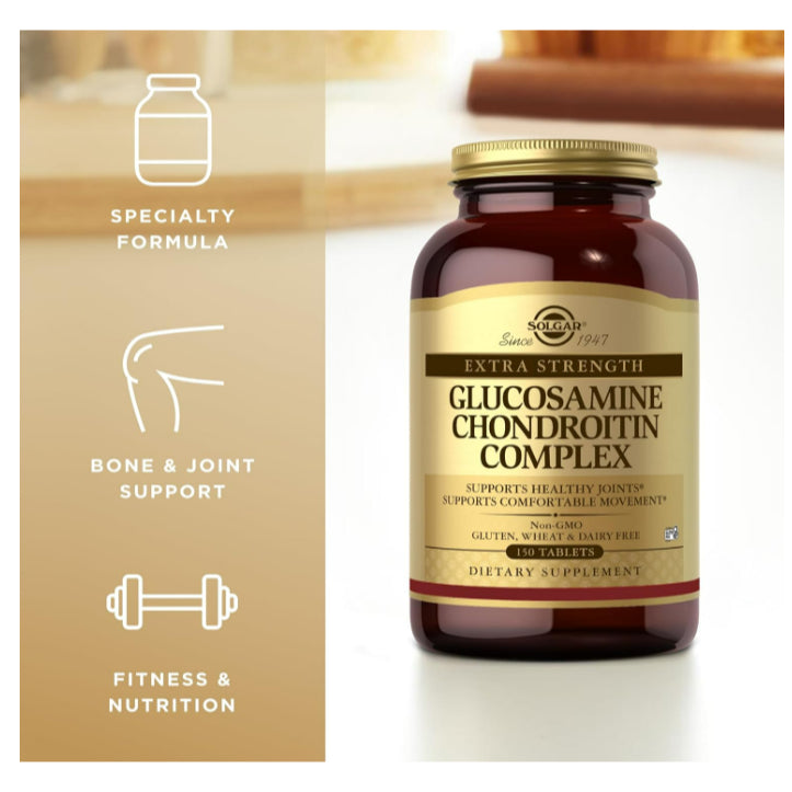 LowCostPh | Solgar, Extra Strength Glucosamine Chondroitin Complex, 150 Tablets