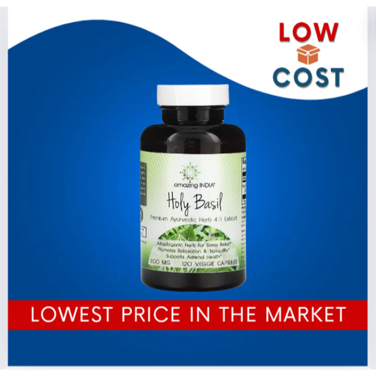 LowCostPH| Amazing India, Holy Basil, 500 mg, 120 Veggie Capsules