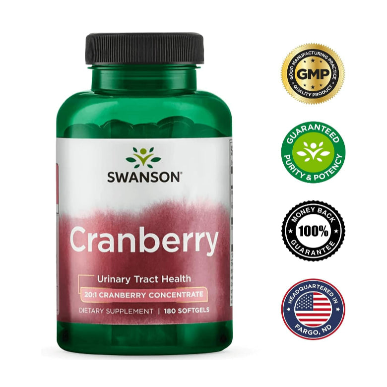 LowCostPh | Swanson, Cranberry, 180 Softgels