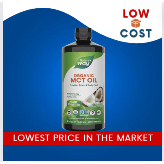 LowCost PH| Nature's Way Organic MCT Oil, Brain and Body Fuel from Coconuts*, C8 Caprylic Acid