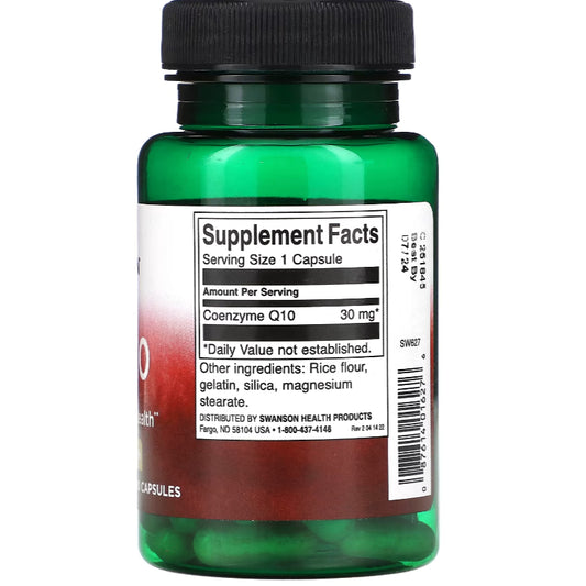Lowcostph | Swanson, CoQ10, 30 mg, 60 Capsules