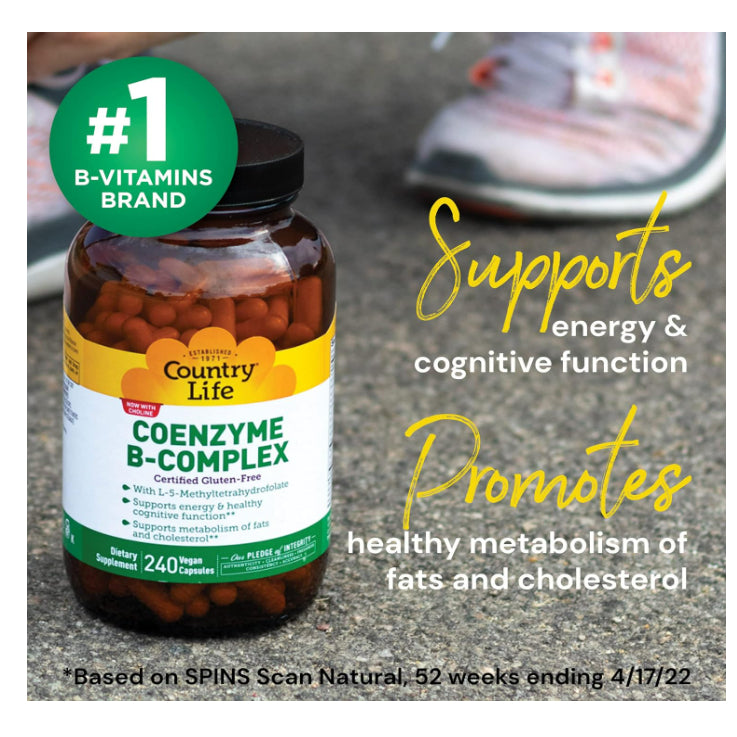 LowCostPh | Country Life, Coenzyme B-Complex Vitamin,Support Energy and Metabolism, Daily Supplement