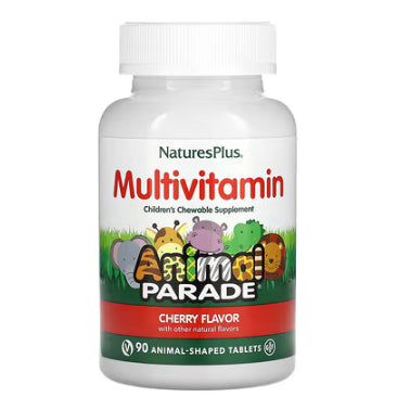 LowCostPh | NaturesPlus, Animal Parade Gold, Children's Chewable Multivitamin, Cherry,Grape & Orange