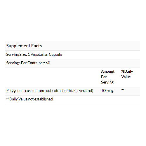LowCostPh | Paradise Herbs, Resveratrol Extract, 60 Vegetarian Capsules, Non-GMO · Gluten Free