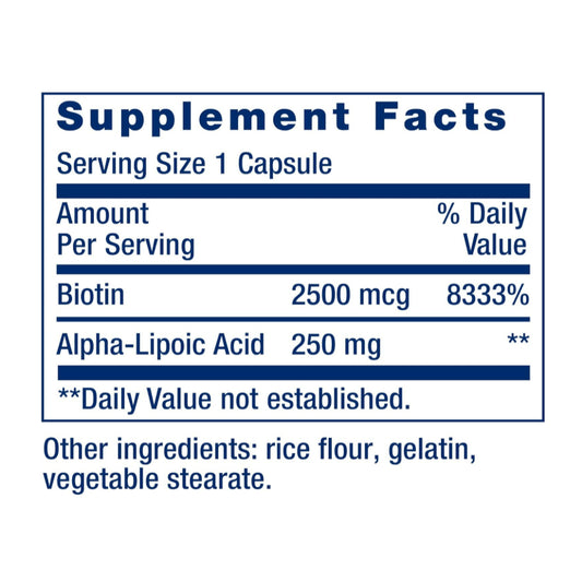 Lowcostph | Life Extension, Alpha-Lipoic Acid with Biotin, 60 Capsules
