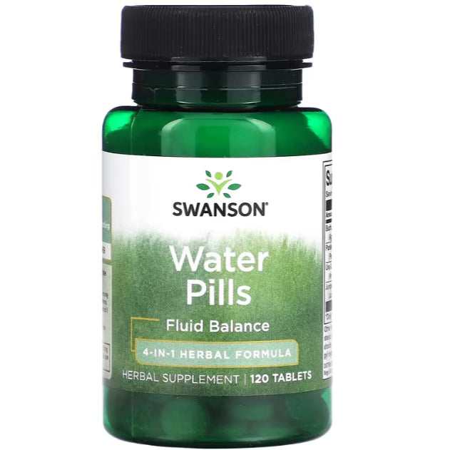 Swanson Ph | Swanson, Water Pills, 2-In-1 Formula, Watercress, 400mg, Supports Fluid Balance