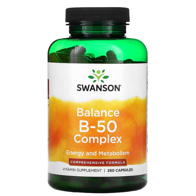 Swanson Ph | Swanson, Balance B-50 Complex 250 Capsules. Energy and Metabolism Comprehensive Formula