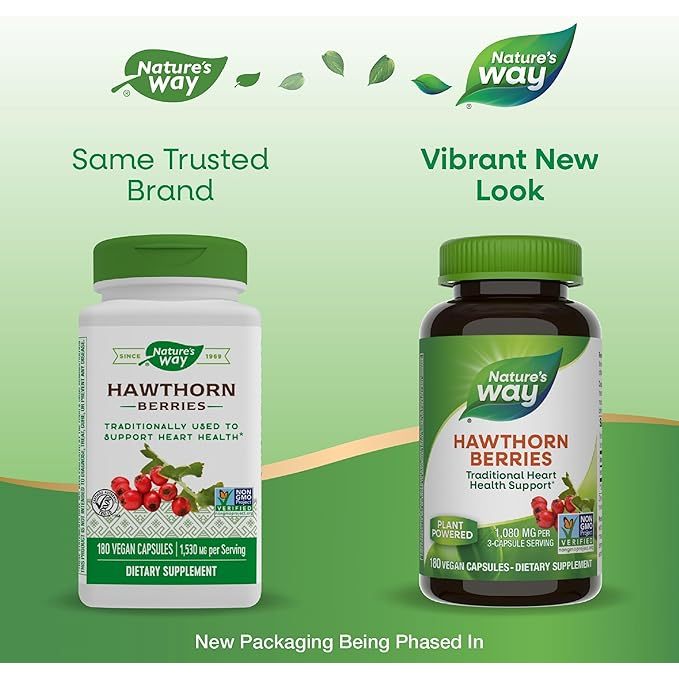 Nature's Way, Hawthorn Berries ( Help Protect Heart Tissue and Support Vascular Health )