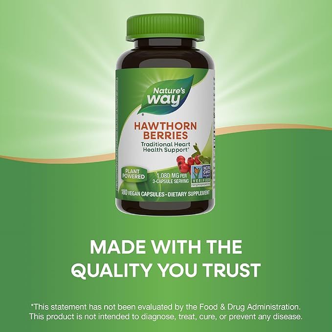 Nature's Way, Hawthorn Berries ( Help Protect Heart Tissue and Support Vascular Health )