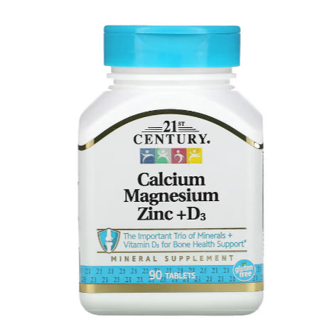 LowCostPh | Sundown Naturals, NOW, Nature's Bounty, 21st Century Calcium Magnesium Zinc D3