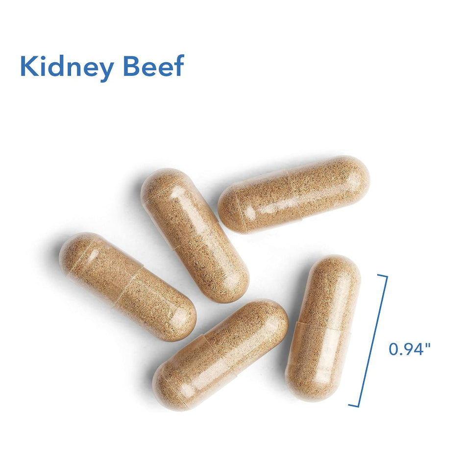 LowCostPH| Allergy Research Group, Kidney Beef, Natural Glandular, 100 Vegicaps