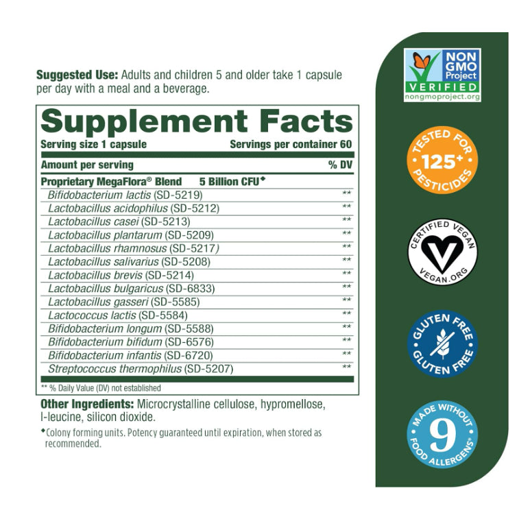 LowCostPh | MegaFood, Kids One Daily Multivitamin, 30 Tablets|Kid MegaFlora 5billion CFU| NaturesWay