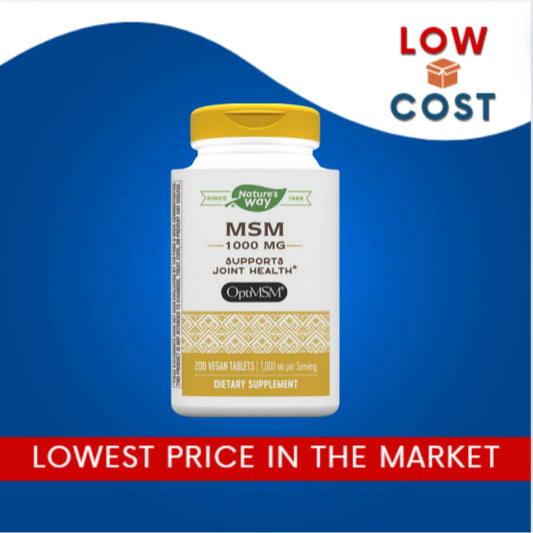 LowCost PH| Nature's Way, MSM, 1,000 mg, Joint Health Support May 2025 Expiry