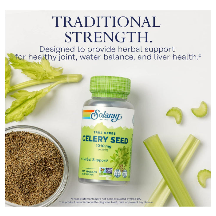 LowCost PH| Solaray, Celery Seed, 1,010 mg, 100 VegCaps (505 mg per Capsule)