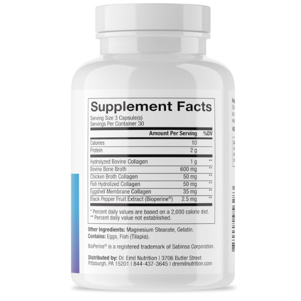 LowCost PH| DR. EMIL NUTRITION Multi Collagen Pills - Collagen Supplements to Support Hair, Skin, Na