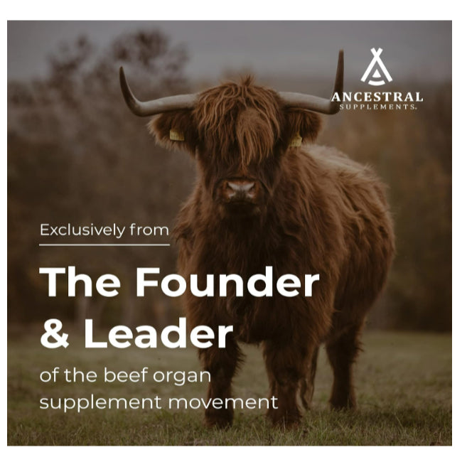 LowCost PH| Ancestral Supplements Grass Fed Beef Organ Supplement, Supports Whole Body Wellness with