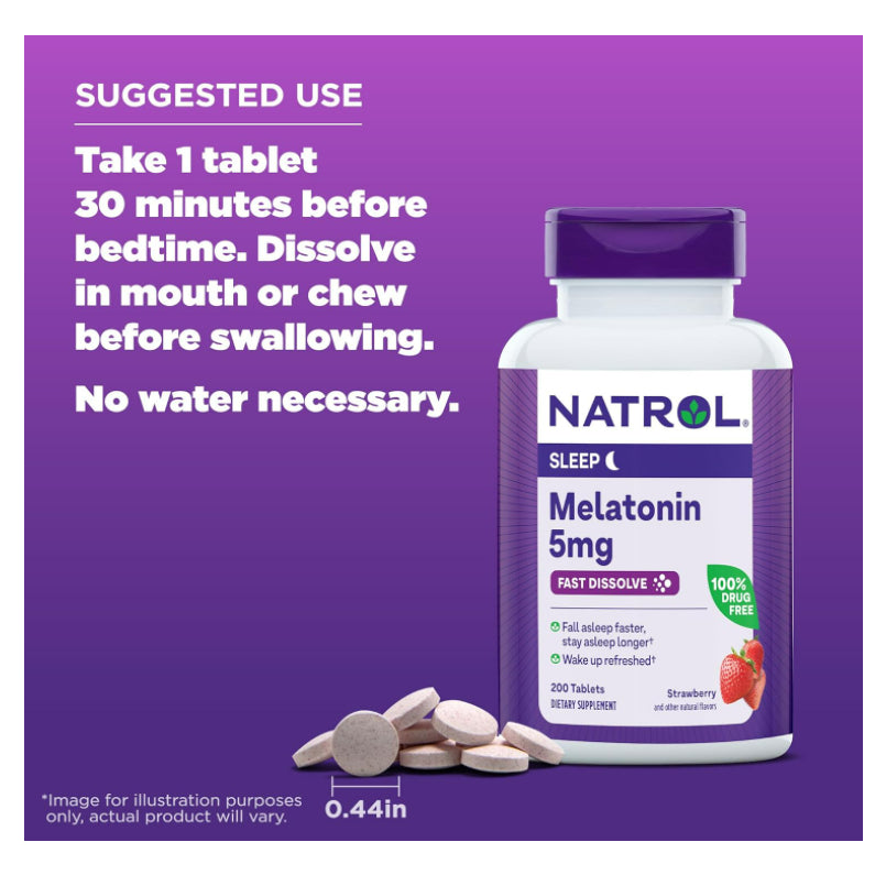USAOnhand| Non Habit Sleep Melatonin 3mg for Adults Non GMO|Vegan|Vegetarian