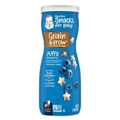 Low Cost PH | Gerber, Organic Puffs for 8+ Months, healthy finger food snacks, natural for babies