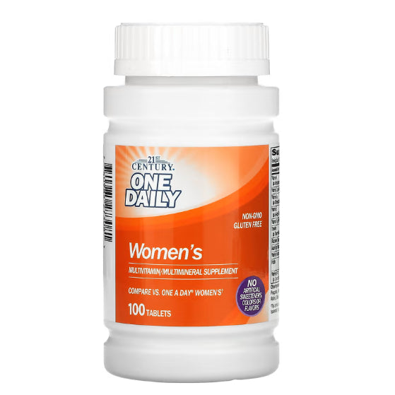LowCostPH | 21st Century, One Daily, Women's, 100 Tablets, One Daily, Men's Health, 100 Tablets