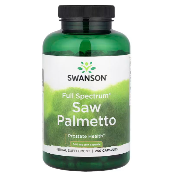 SwansonPh | Swanson, Full Spectrum Saw Palmetto, Max Strength, Beta-Sitosterol, 540 mg, 250 Capsules
