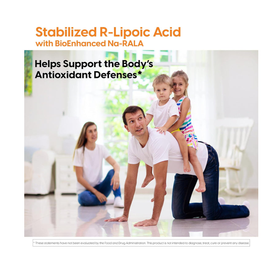 LowCostPH| Doctor's Best Stabilized R-Lipoic Acid with BioEnhanced Na-RALA, Helps Support Glucose 60